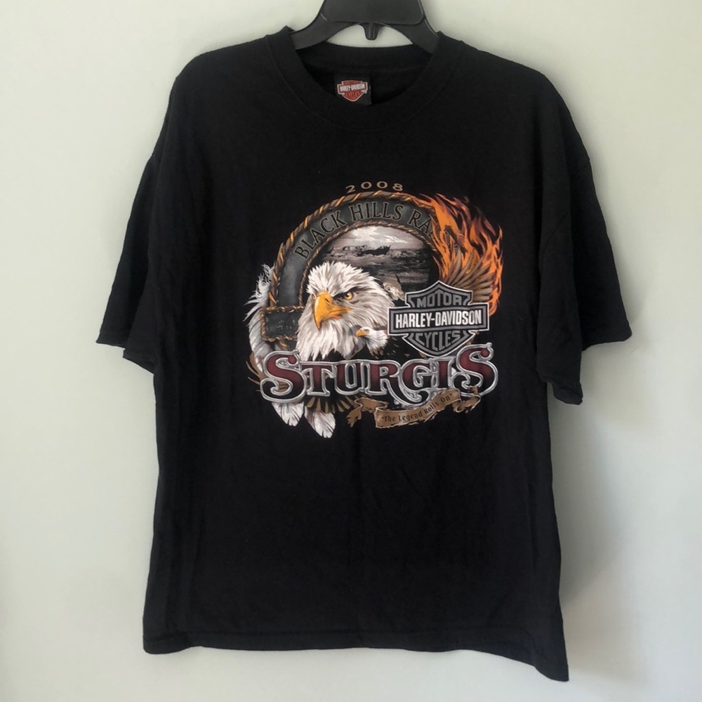 Harley Davidson Sturgis 2008 Black T Shirt